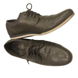 Hawke & Co Size 13 Mens iLan Shoes Gray Lace Up Casual Shoes Faux Leather Comfy